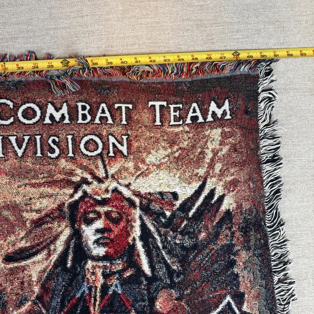 2nd Stryker Brigade Combat Team 2nd Infantry Division Woven Throw Blanket 48x65
